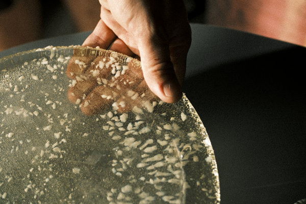 Glass Plate in Sugar