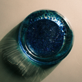 Glass Plate in Bottle Blue