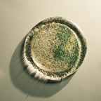 Glass Plates in Mixed Olive