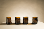 Water Glasses in Deep Amber